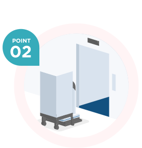 POINT 02 Contactless delivery achieved with autonomous driving technologies